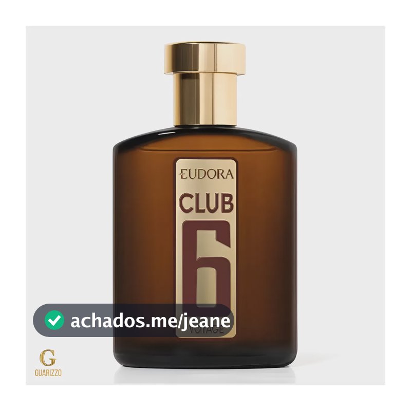 Perfume Club 6 Voyage Deo Colônia Masculino 95ml / Eudora