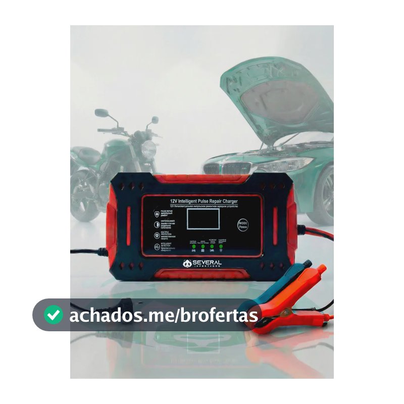 Carregador Inteligente De Bateria Automotiva Several Importados 12v Portátil Rápido Para Carro Moto E Veículos Several