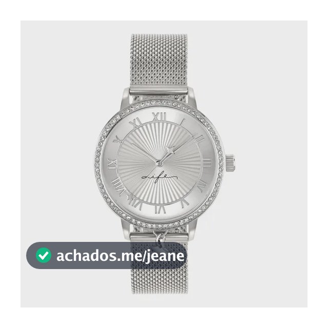 Relógio Life Feminino Aço Prateado Prateado