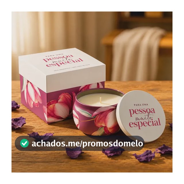 Vela Aromática Perfumada Aroma Premium 100% Cera De Soja Vip Branco Frases 80 Ml Muito Especial