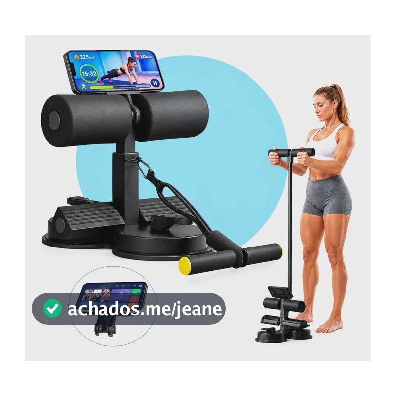 Aparelho Abdominal SOARFLY com Ventosa Dupla e Suporte para Celular
