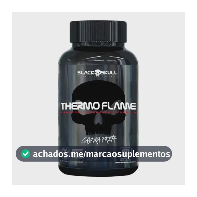 THERMO FLAME Caveira 360mg 60 Tabletes BLACKSKULL
