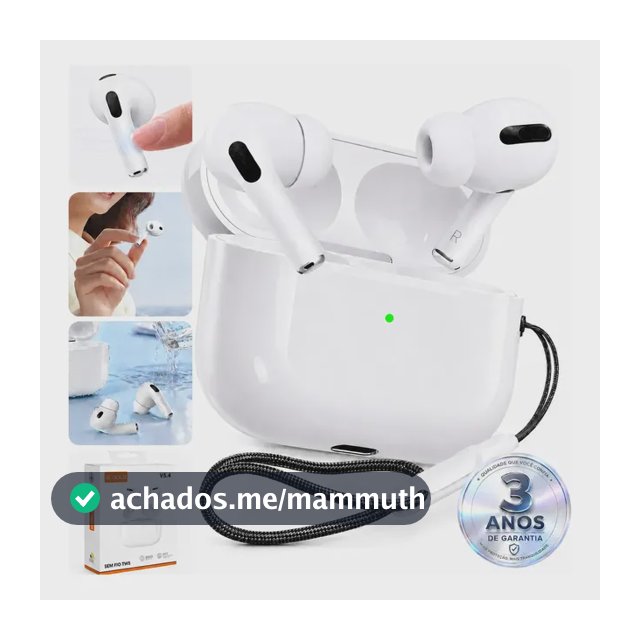 Fone De Ouvido Bluetooth 5.4 Tws Sem Fio Com Microfone Hd Anti Ruido A Prova D'água Compatível iPhone Samsung Xiaomi Motorola Redmi Android Ios Para Esporte Academia Trabalho Game Branco