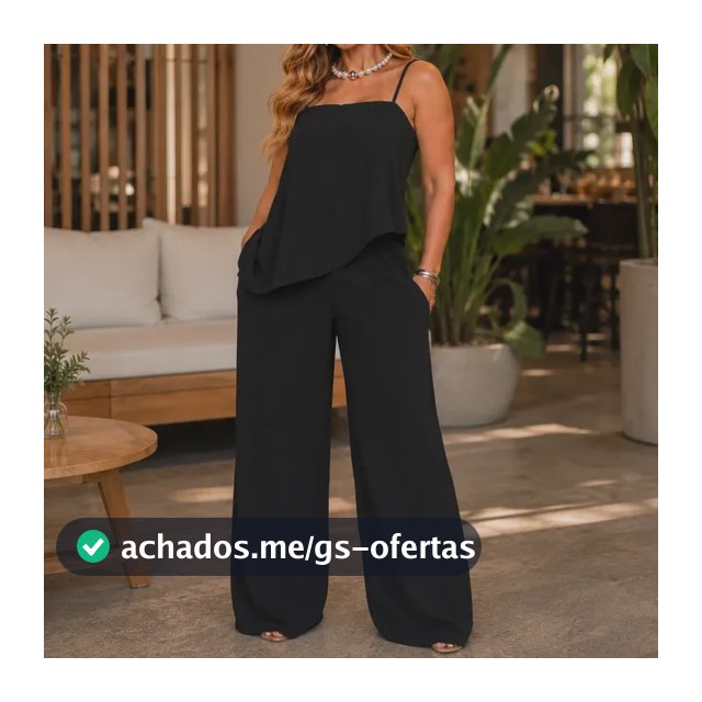 Conjunto Feminino Completo Look Calça E Blusa Clássico