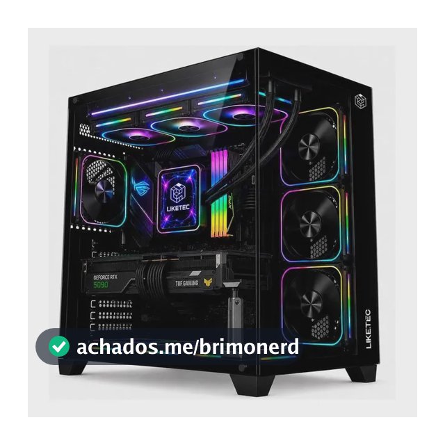 Gabinete Gamer Liketec Zeus V3 Preto Vidro Temperado Atx