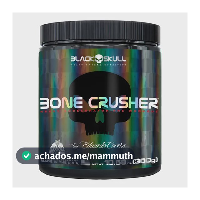 Bone Crusher 300g - Black Skull - Novos Sabores