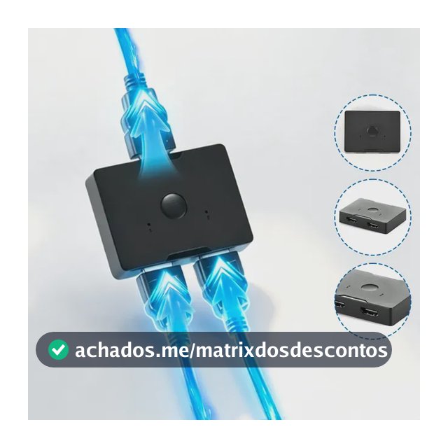 Hub Hdmi Switch 4K 1x2 2x1 Para Tv Computador Ps5 Xbox 360 HD 4K Dolby Splitter Duplicador Cabo 2 em 1 Porta Split Chave Switcher 2.0 Ddaptador Adaptador Avg PC Smart Expansor Duplo 60Hz Mp4 FORESTORY
