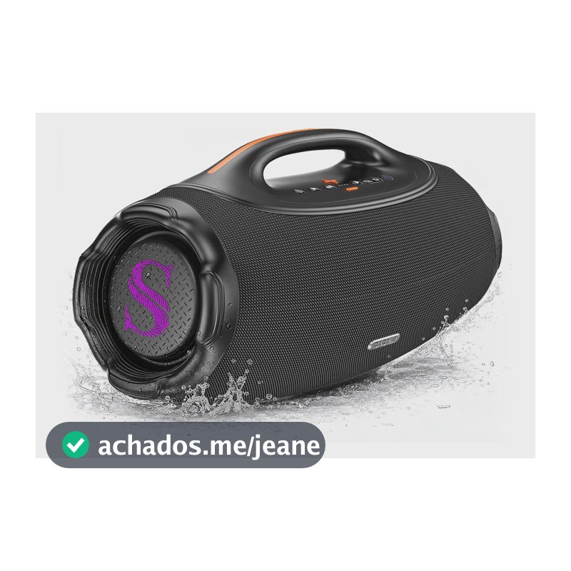 Caixa De Som Bluetooth Sabala Dr-500 Boombox Bluetooth 6.0 Preto 127/220v