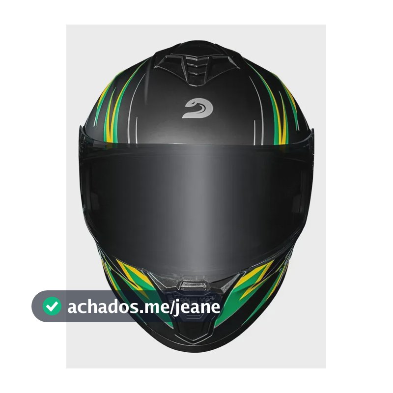 Race Tech Capacete Hit Fuzzy Amarelo 56