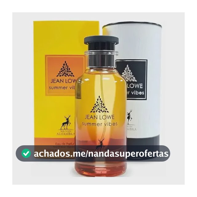 Perfume Árabe - Maison Alhambra Jean Lowe Summer Vibes 100ml