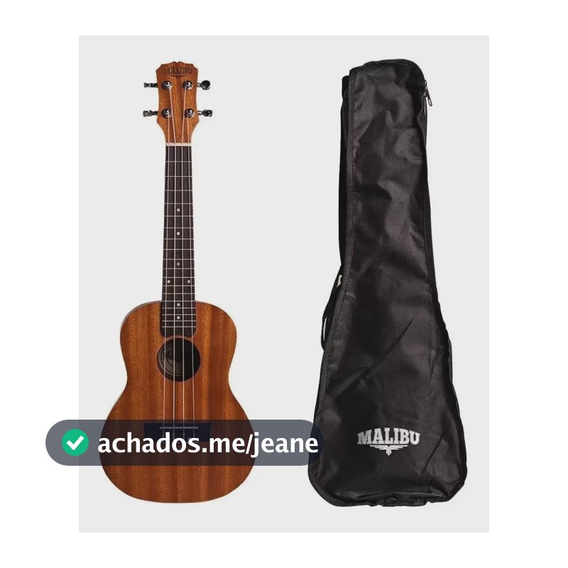 Ukulele Malibu Concert 23 Sapele Natural Com Bag