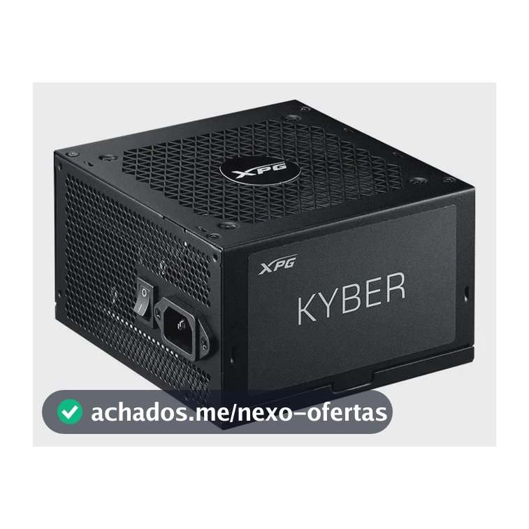 Fonte Alimentação Xpg Kyber 750w 80 Plus Gold Com Cabo Preto