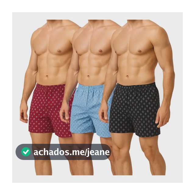 Kit 3 Pijamas Samba Canção Short Bermuda Masculino Cordoba