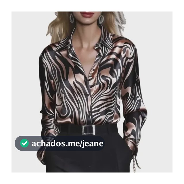 Camisa Feminina De Manga Comprida Com Estampa De Zebra 2026