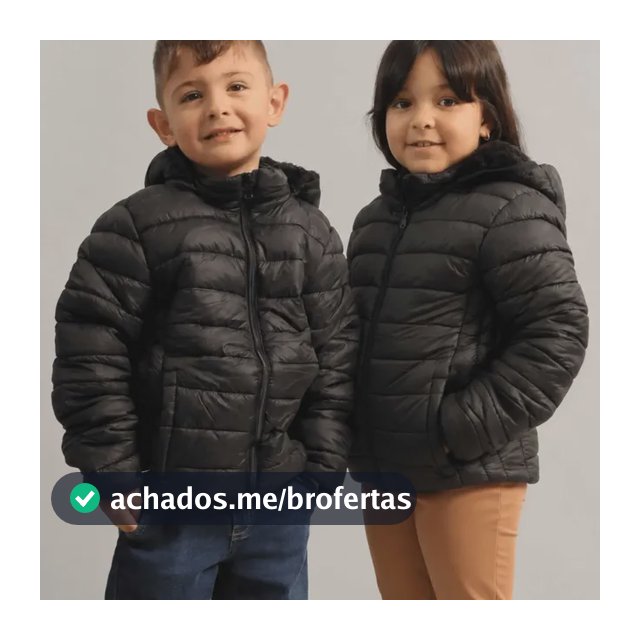 Jaqueta Menino Bobojaco Infantil Nylon Impermeável Forrada Preto Menino 16