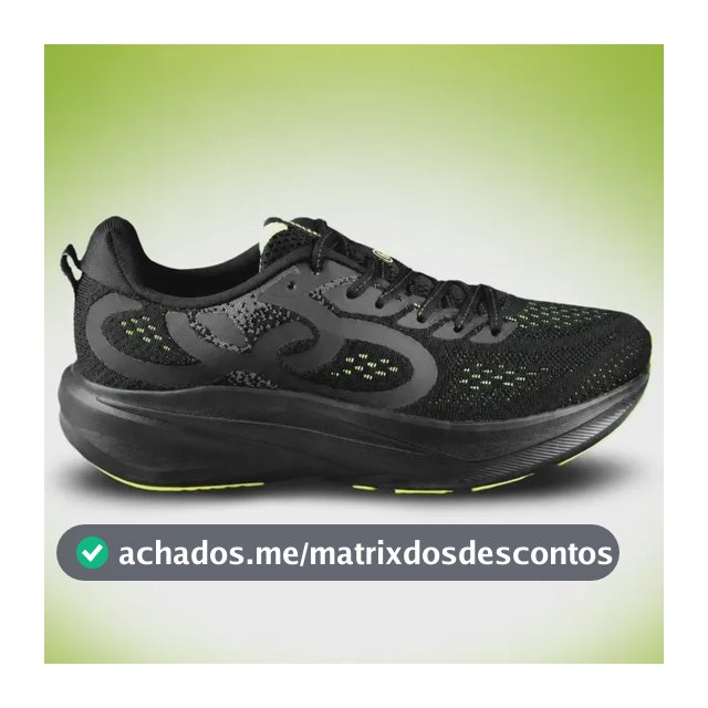 Tênis Masculino Olympikus Challenger 6 Corrida Envio Rápido Preto/preto 48