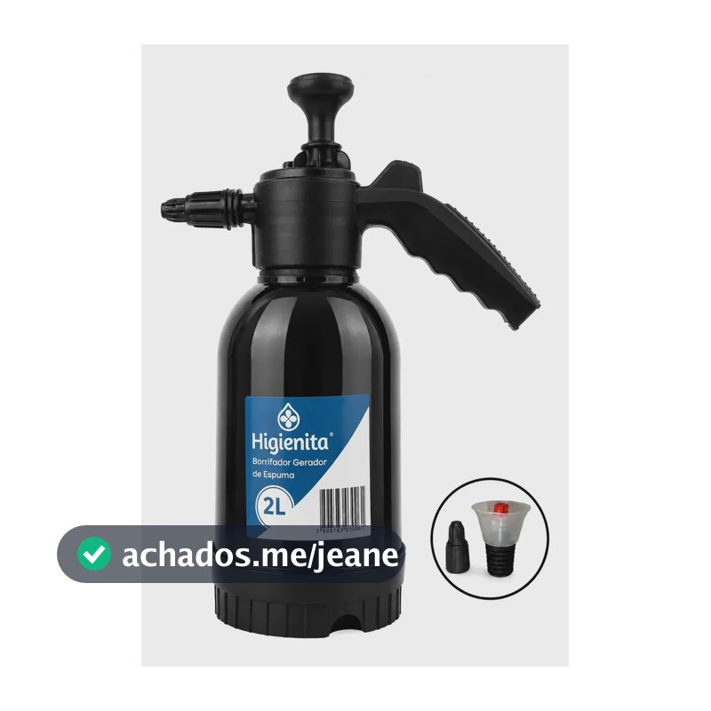Borrifador Manual Gera Espuma Carros Limpeza Eficaz Spray 2l