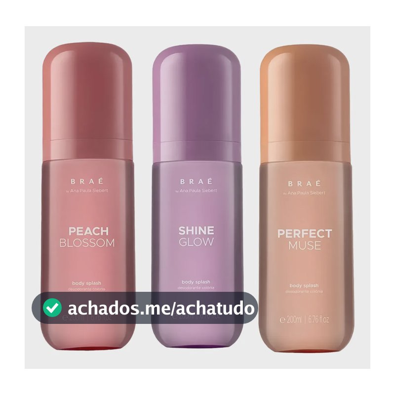 Braé By Ana Paula 3 Body Splash Peach + Perfect + Shine