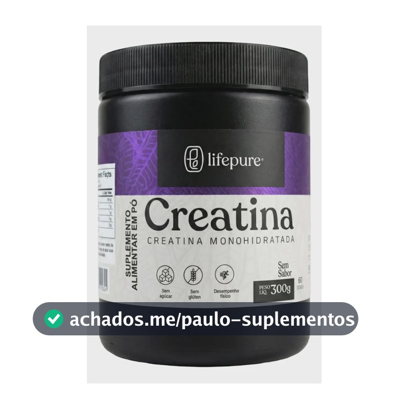 Creatina Monohidratada 100% Pura Lifepure 300g Neutro Neutro