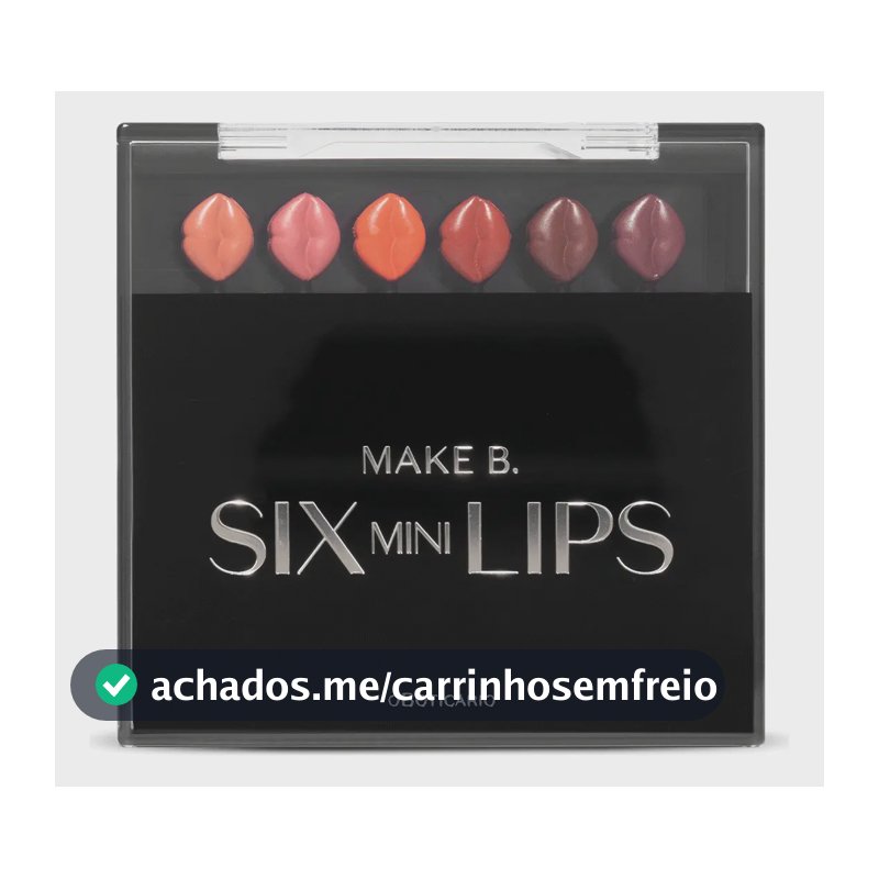 Make B. Estojo Mini Batons Six Mini Lips Make B. 6x0,04g
