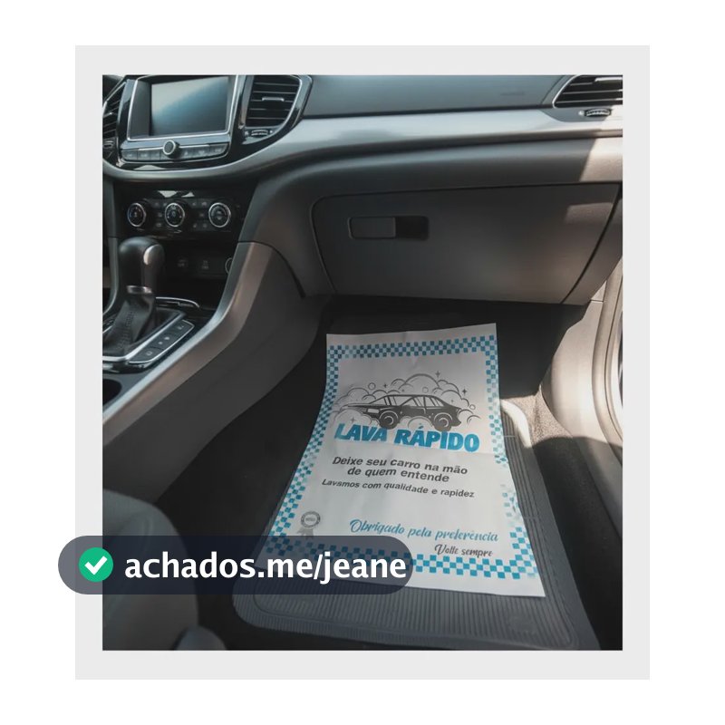 Tapete Papel Lava Rápido Carro/caminhonete Branco