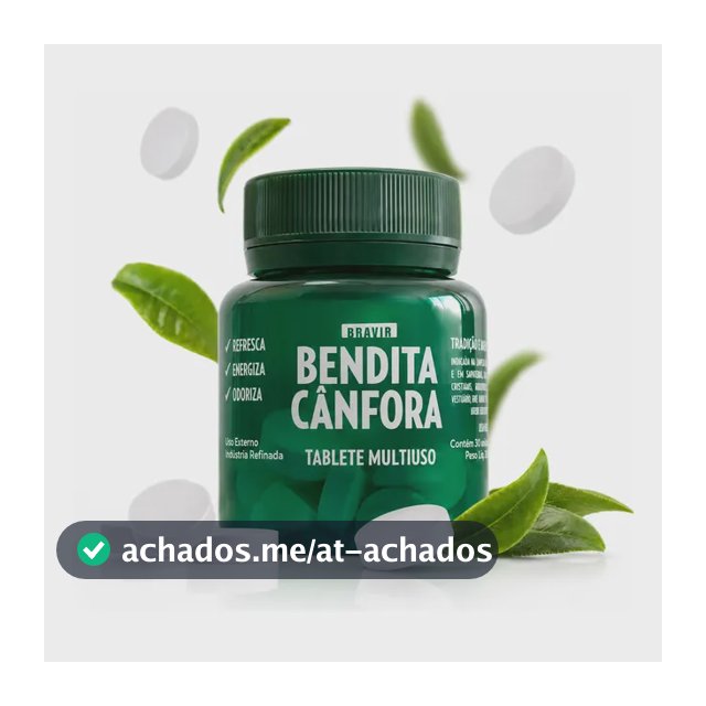 Bendita Canfora Anti Mofo Bolor Aromatizador Multiuso C/ 30
