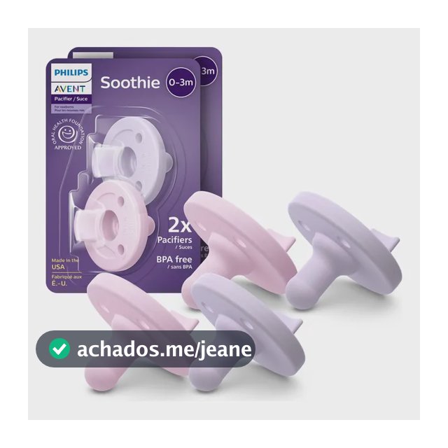 Chupetas Philips Avent Soothie Para Recém-nascidos De 0 A 3  Rosa 0-6 Meses