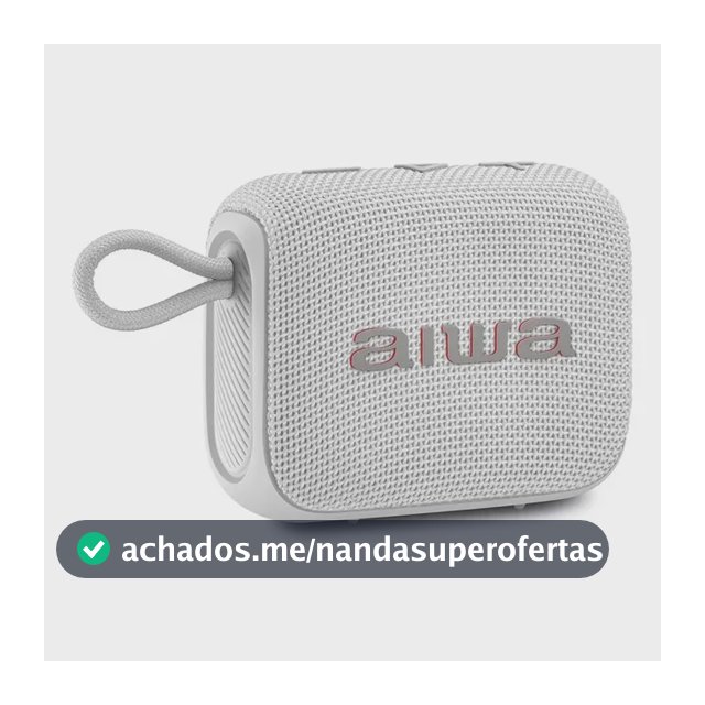 Caixa de Som Speaker AIWA AWS-SP-07-W 7W Bluetooth IPX6