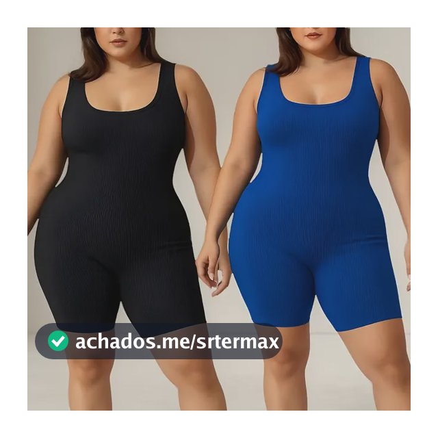 Kit 2 Macaquinhos Plus Size Femininos Ribana G Ao G3