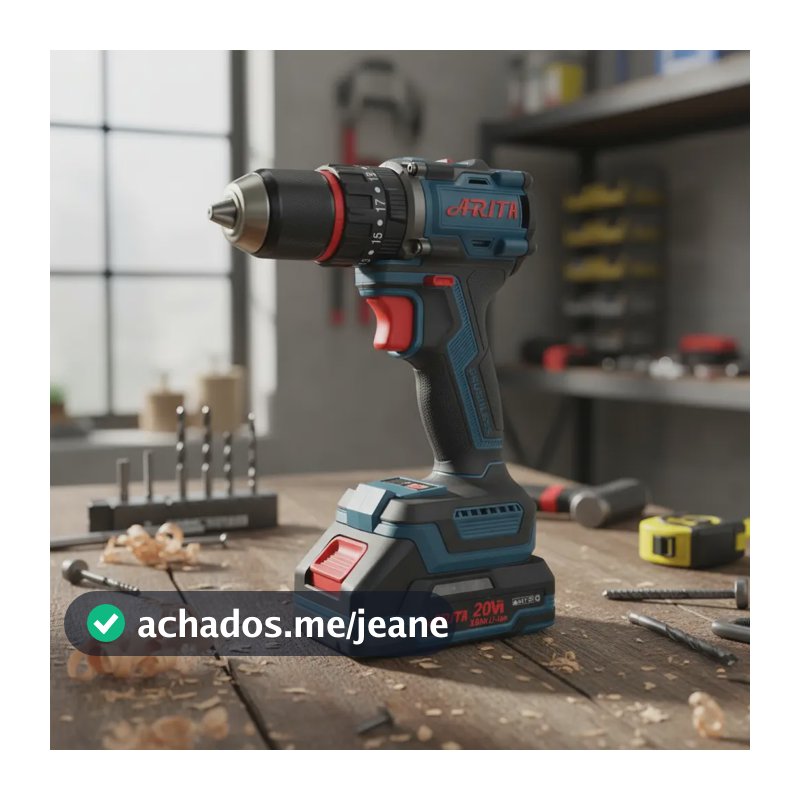 Furadeira E Parafusadeira De Impacto 2 Bat/ Arita Yp20-dr13a Azul-aço 127/220v