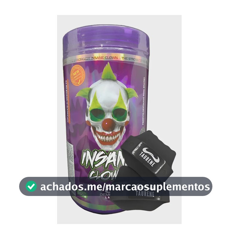 Pre Treino Insane Clown Grape 350g Luva - Demons Lab Uva