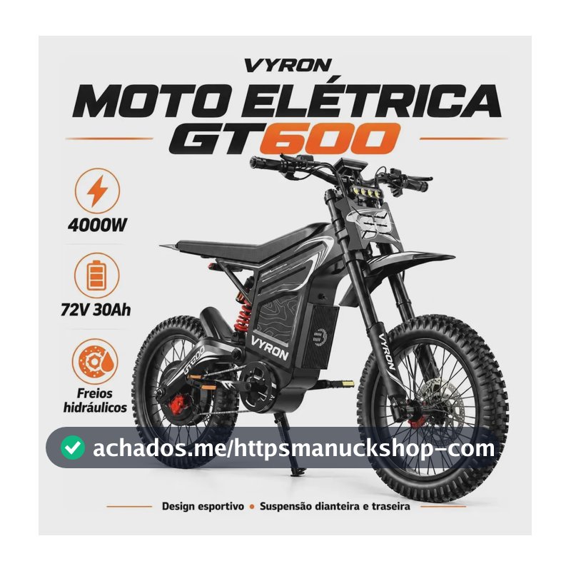 Gt600 Moto Elétrica Off Road 4000w 80km/h Vyron Terracota 1.49 0.33 0.77 M