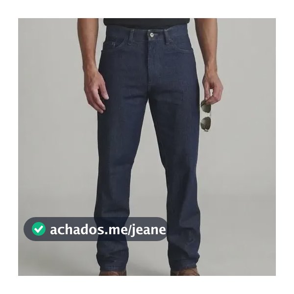 Calça Jeans Masculina Tradicional Corte Reto Original