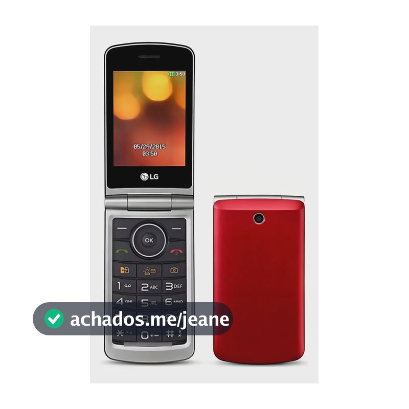 LG G360 Celular P/ Idoso Zona Rural Radio Telefone Dois Chip Cor Vermelho