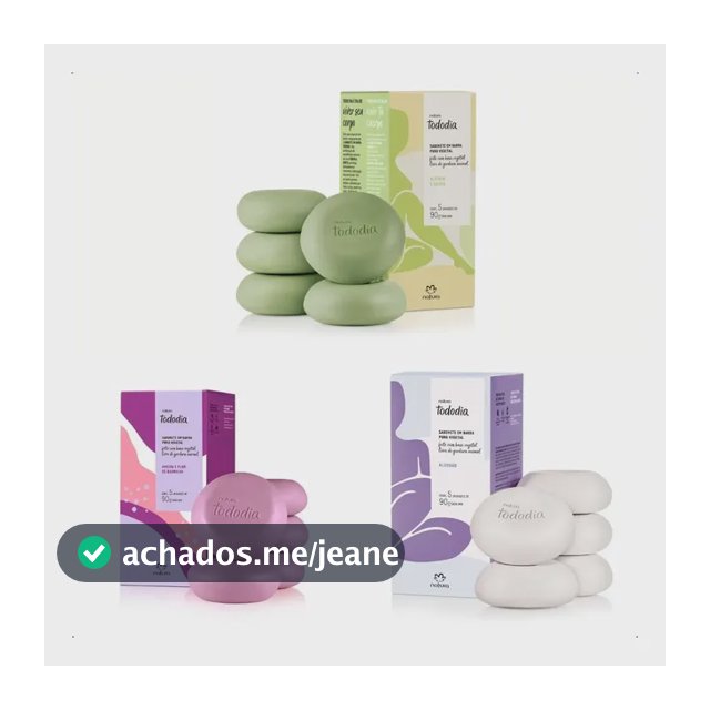 Kit Combo 3 Caixas Sabonete Tododia Com 5 Unidades 90g
