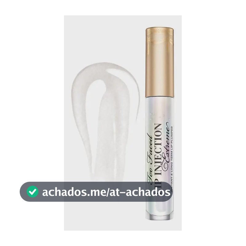 Brilho Labial Too Faced Lip Injection Extreme Gel Volumizador, com Ácido Hialurônico