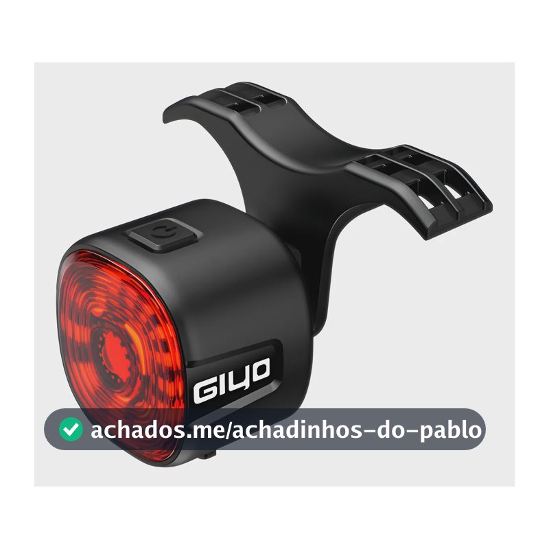 Lanterna Traseira Bike Inteligente Com Luz Freio Giyo Gl09s Vermelho