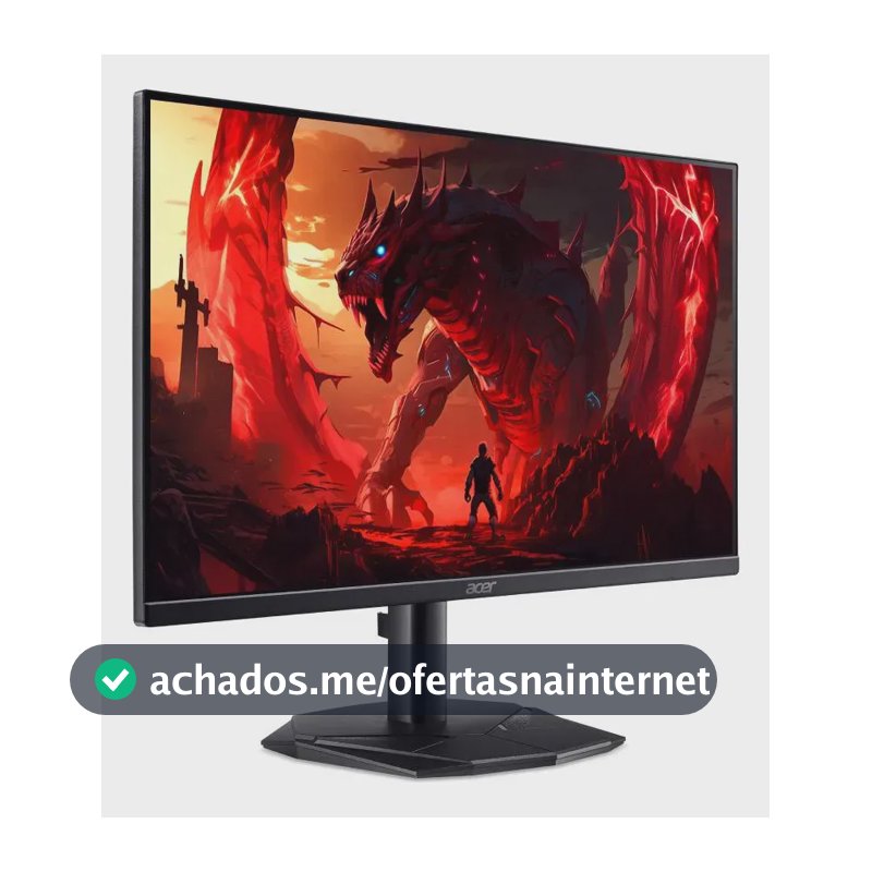 Acer Nitro Kg270 P0bi 27  Preto Full Hd 144hz Preto 127/220v
