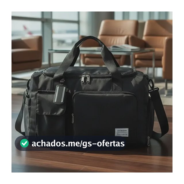 Bolsa De Mão Mala Para Viagem 10kg Feminina  Academia Tenis Preto Liso