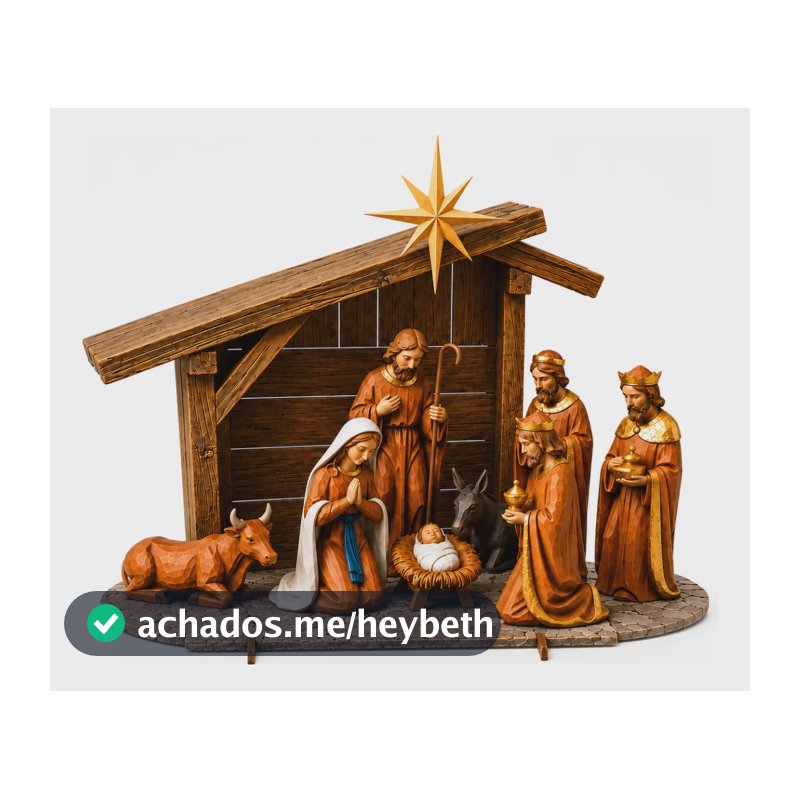 Presépio De Natal Mdf Cru Nascimento De Jesus Lembrancinha