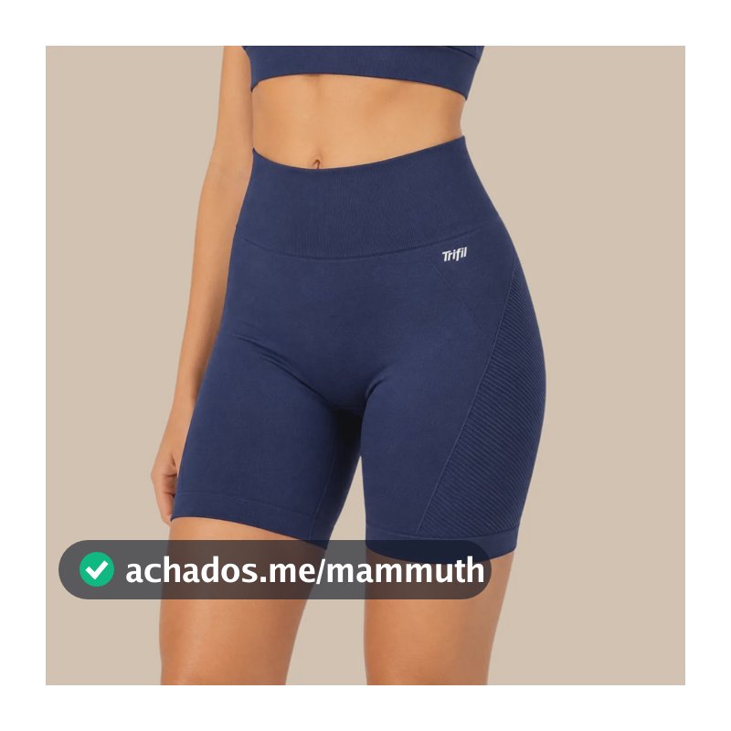 Bermuda Trifil Feminina Sem Costura Fitness Marinho Lisa G