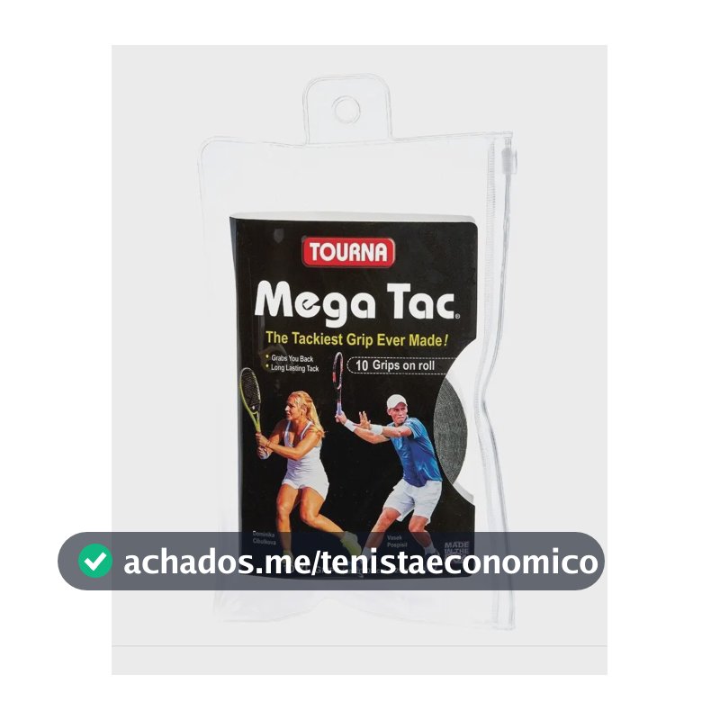 Overgrip Tourna Mega Tac - 10 Unidades Cor Preto