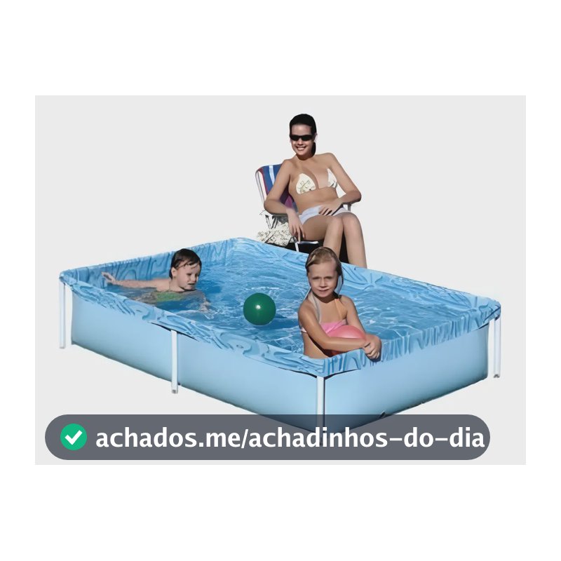 Piscina Estrutural Portátil MOR 1000 Litros Montagem Rápida Infantil e Adulto Resistência Garantida
