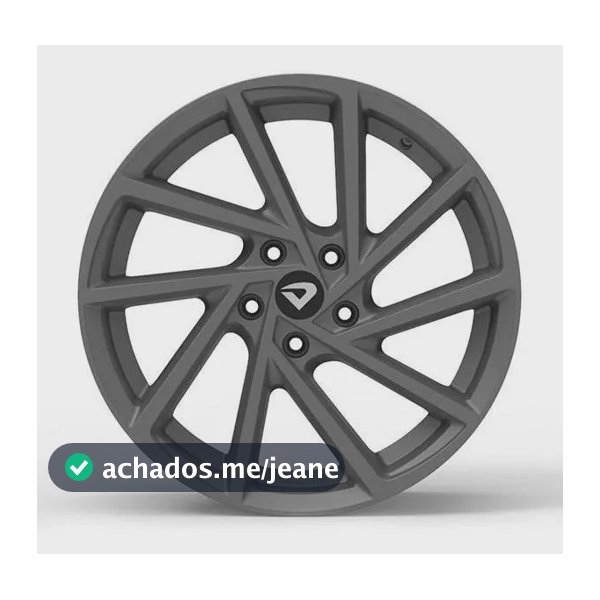 Roda R-seven Aro 18 Para Focus/ Fiesta 4x108 + Cor Grafite Fosco