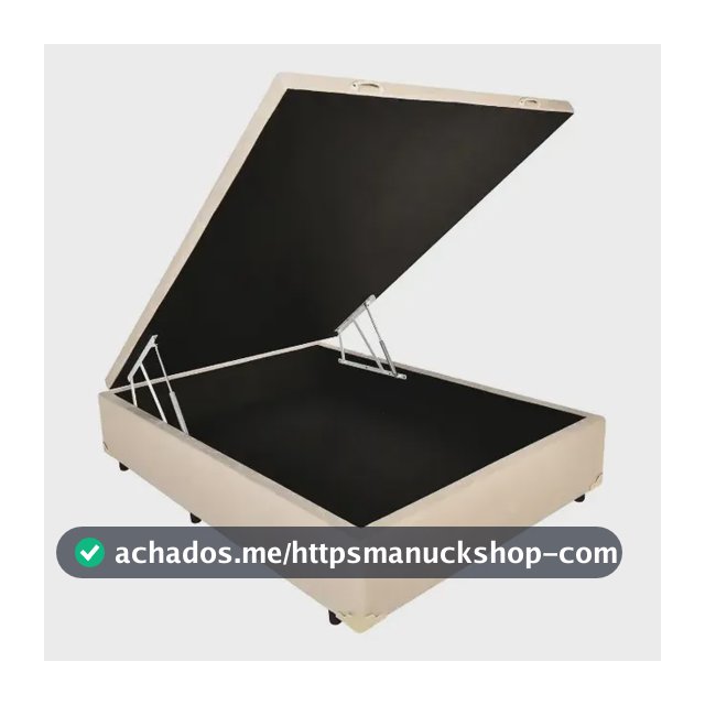 Cama Box Baú Casal Cor Suede Bege