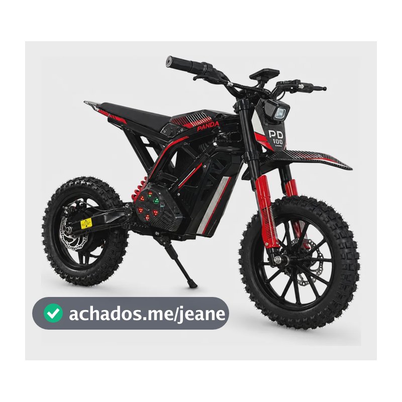 Panda Pd100 36 V 10,4 A Bicicleta Elétrica Para Adolescentes Preto E Vermelho L