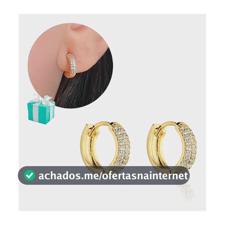 Brinco Argolinha Feminina Menina Pequeno Leve Banhado Ouro Dourado
