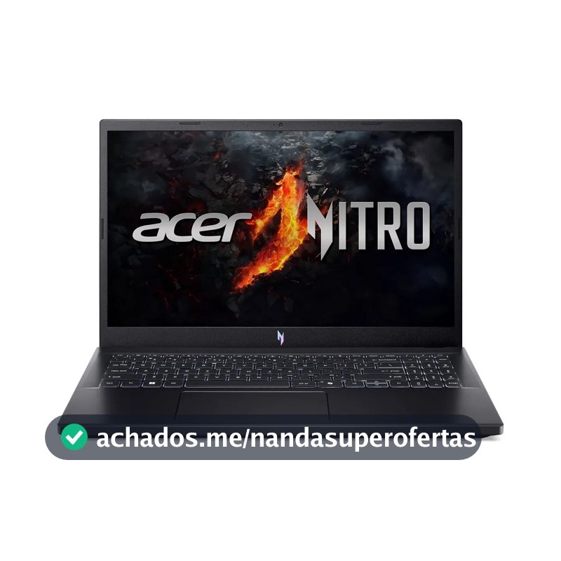 Notebook Gamer 15.6" Acer Nitro V 15 com Processador AMD Ryzen 7 7735HS Placa de Vídeo NVIDIA GeForce RTX 4050 de 6GB Memória RAM de 8GB DDR5 SSD de 512GB Tela IPS 165Hz Linux