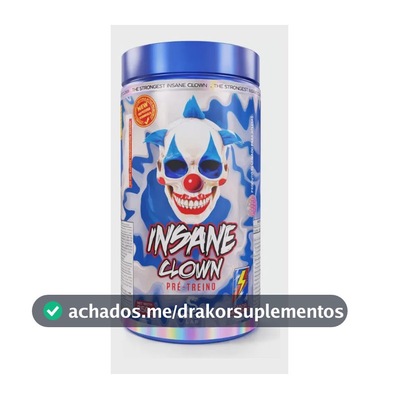 Suplemento em pó Demons Lab Beta alanina Pré Treino Insane Clown 350g Demons sabor MAD BULL x 350g