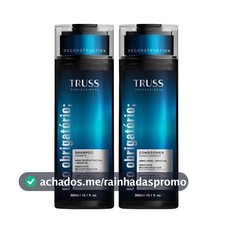 TRUSS KIT USO OBRIGATORIO SHAMPOO E CONDICIONADOR 2x300ML